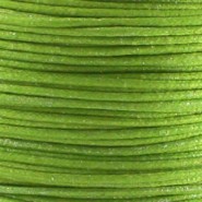 Waxkoord 1.0 mm Fern green metallic
